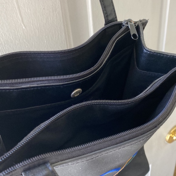 VTG 90’s Mickey Mouse Walt Disney World Embroidered Black Tote Shoulder Bag - Picture 6 of 9